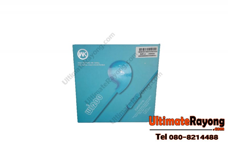 หูฟัง แบบสาย WI200 สีฟ้า