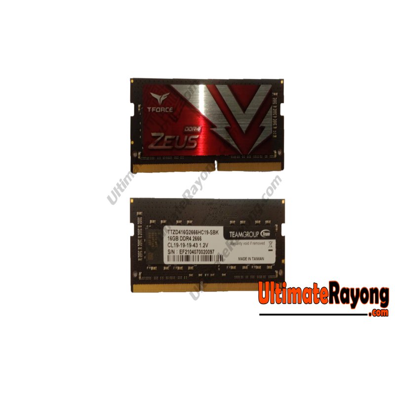 DDR4 16G 2666MHz TEAM(ZEUS) (NB)