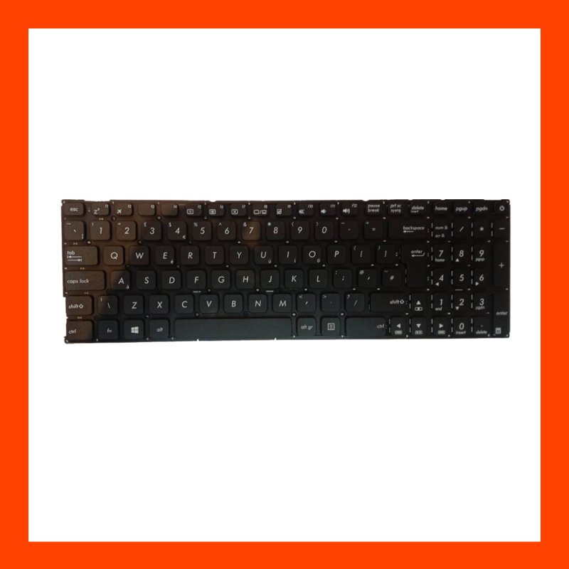 Keyboard ASUS K541 Series UK Black ( Big Enter )แป้นอังกฤษ ฟรีสติกเกอร์ ไทย-อังกฤษ