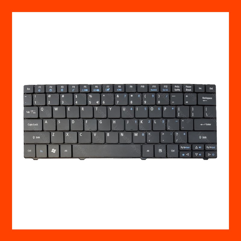 Keyboard Acer Aspire One 751 Black US แป้นอังกฤษ ฟรีสติกเกอร์ ไทย-อังกฤษ