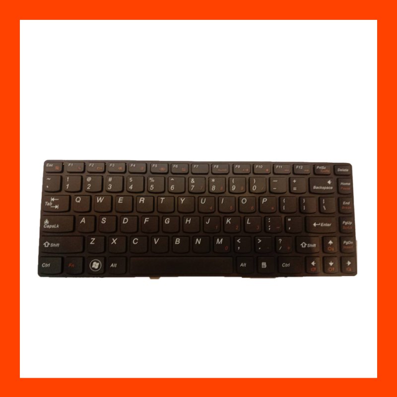 Keyboard Lenovo Y480 Black US แป้นอังกฤษ ฟรีสติกเกอร์ ไทย-อังกฤษ