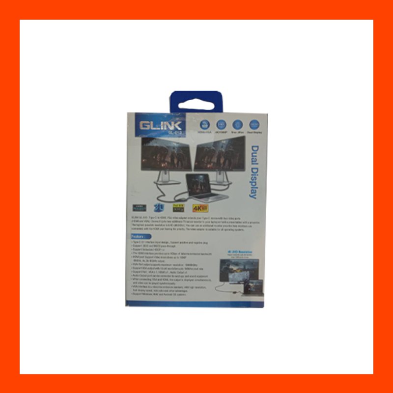 Type-C To VGA,HDMI Glink GL-013