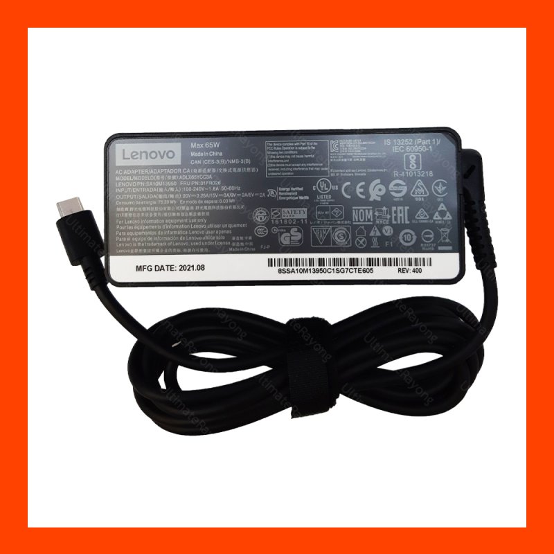 Adapter IBM Lenovo 20.0V 3.25A (5.0V-2A , 9.0V-2A , 15.0V-3A) USB Type C (ORG)