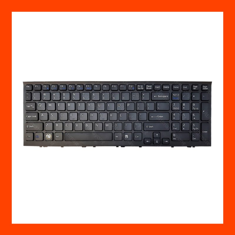 Keyboard Sony Vaio VPC-EH Series Black US แป้นอังกฤษ ฟรีสติกเกอร์ ไทย-อังกฤษ