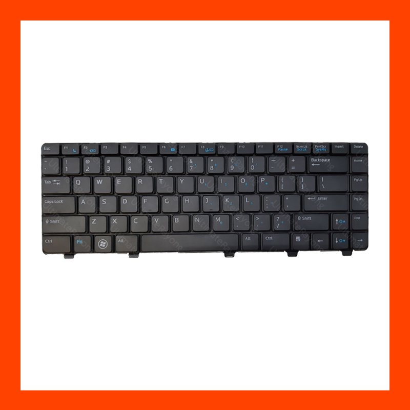 Keyboard Dell Vostro 3300 Black US แป้นอังกฤษ ฟรีสติกเกอร์ ไทย-อังกฤษ