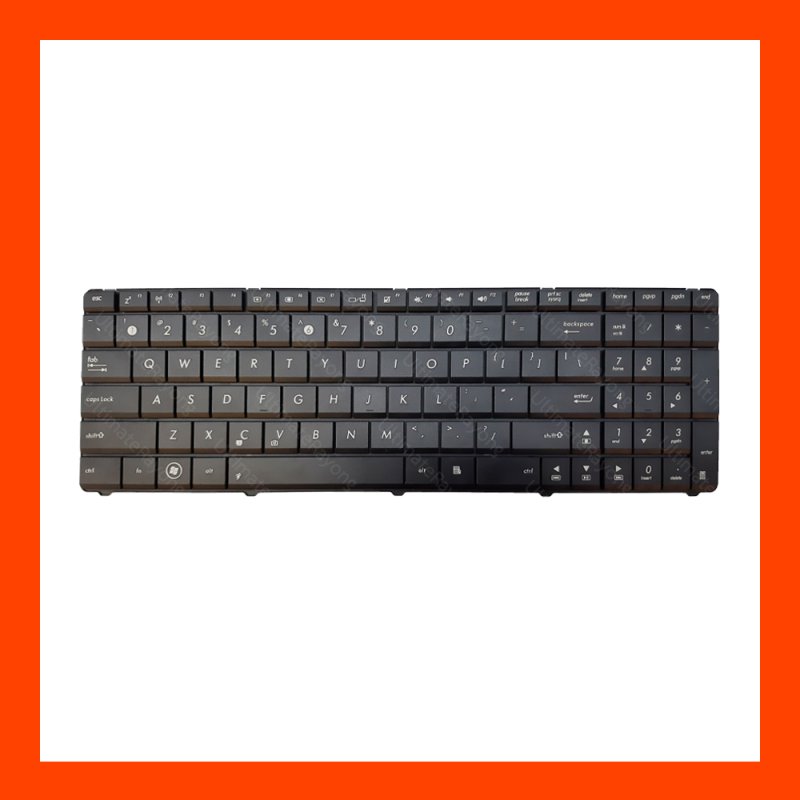 Keyboard Asus A53U K53U Black US แป้นอังกฤษ ฟรีสติกเกอร์ ไทย-อังกฤษ