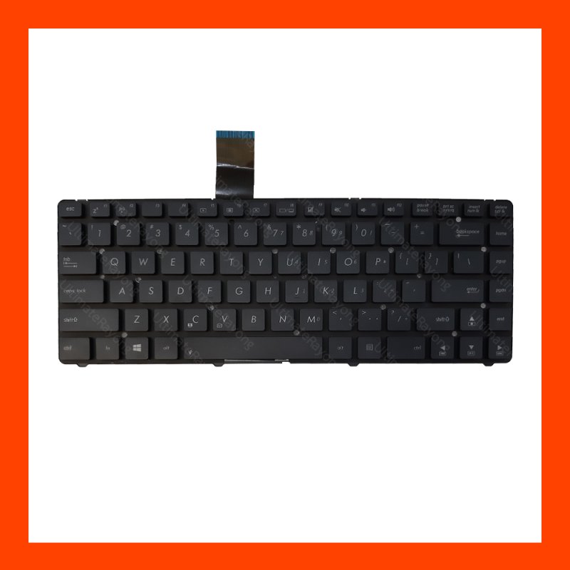 Keyboard Asus A45 A45A Black US แป้นอังกฤษ ฟรีสติกเกอร์ ไทย-อังกฤษ