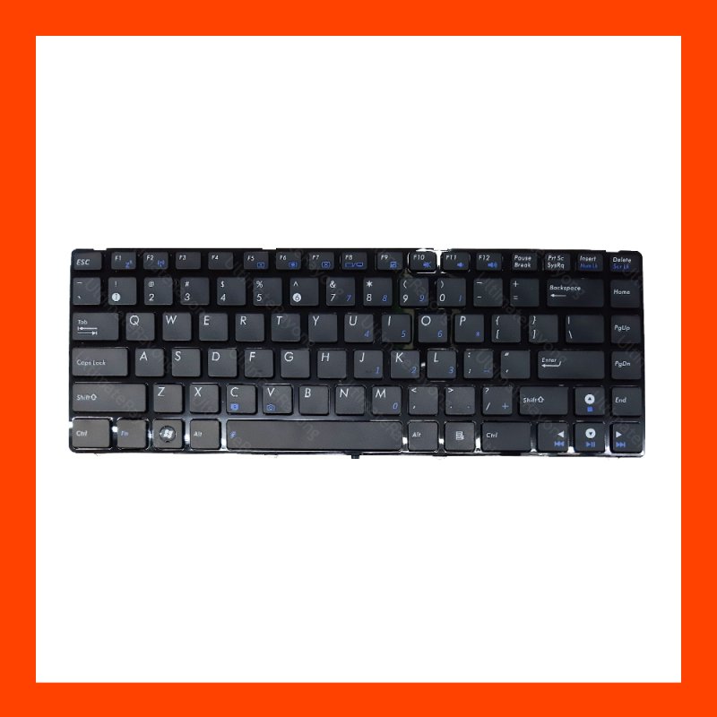 Keyboard Asus A42 Series A42F A42J A43S K43S K42F UL30 Black US แป้นอังกฤษ ฟรีสติกเกอร์ ไทย-อังกฤษ