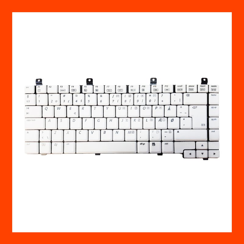 Keyboard HP Compaq Presario C300 White UK (Big Enter) แป้นอังกฤษ ฟรีสติกเกอร์ ไทย-อังกฤษ