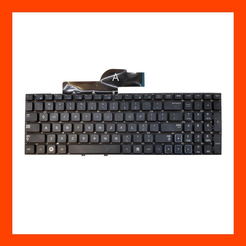 Keyboard Samsung 300V5A Black US แป้นอังกฤษ ฟรีสติกเกอร์ ไทย-อังกฤษ