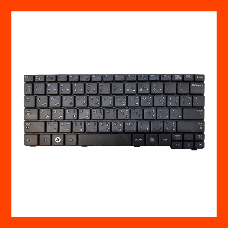 KEYBOARD LAPTOP NETBOOK SAMSUNG N100 N110 N130 N120 N128 N140 N143 N145 N148 N150 Arabic ฟรีสติกเกอร์ ไทย-อังกฤษ