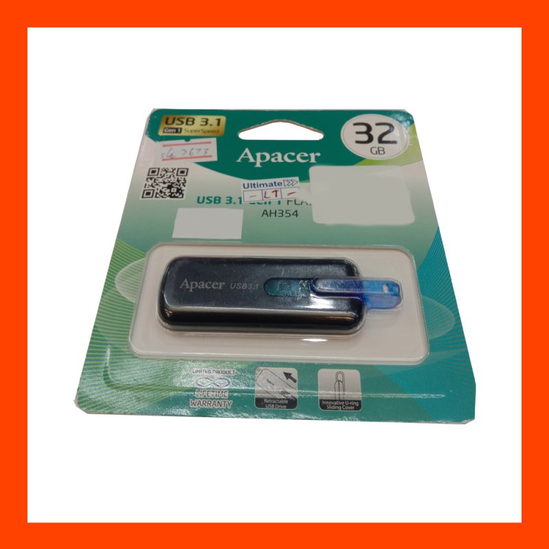 Flash Drive Apacer AH354 32GB Black