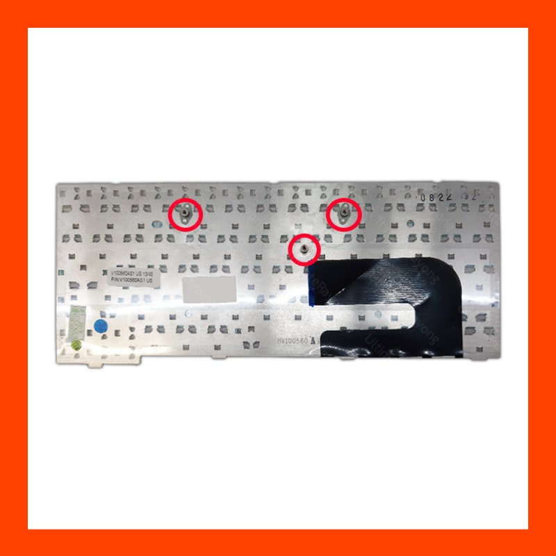 Keyboard Samsung NC10 Series White US แป้นอังกฤษ ฟรีสติกเกอร์ ไทย-อังกฤษ