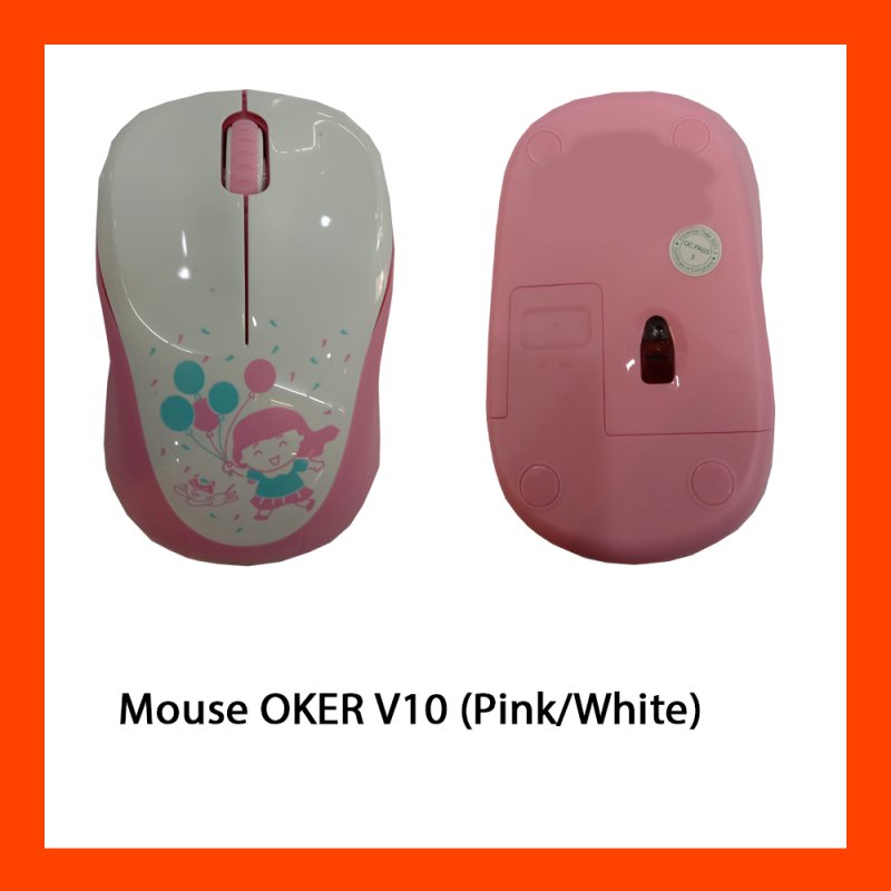 Mouse OKER V10 (Pink/White)