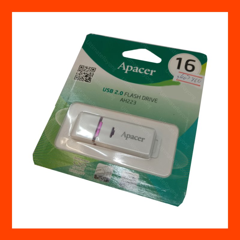 Flash Drive Apacer AH223 16GB White