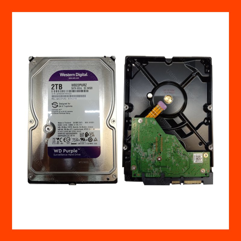 HDD Purple 2TB 256MB 5400rpm เครื่องบันทีก