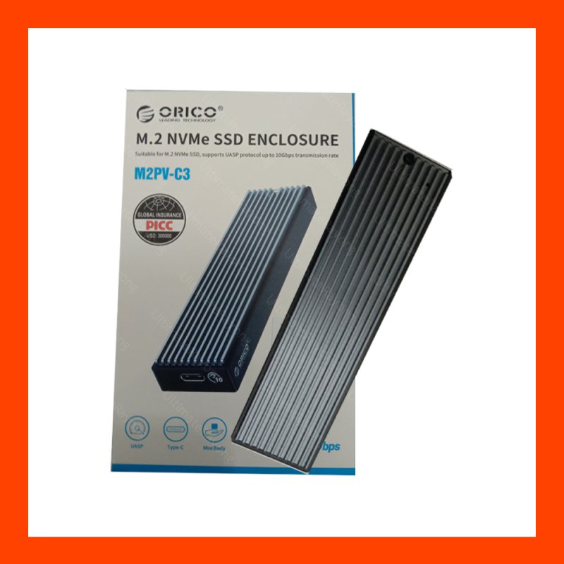 Orico M2PV-C3 NVMe SSD ENCLOSURE 10Gbps (USB,TypeC)