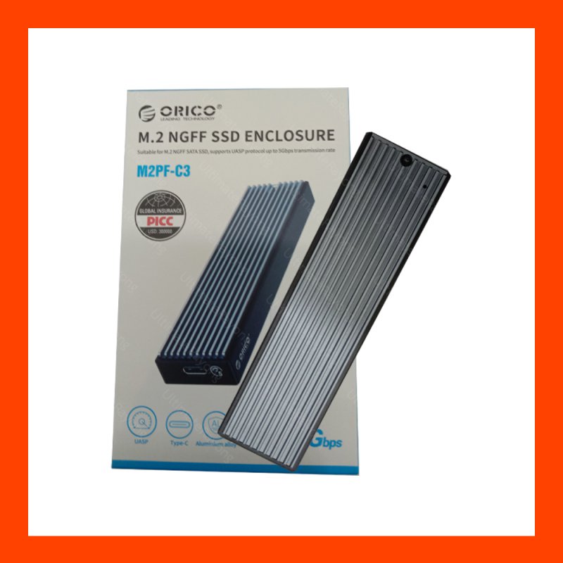 Orico M2PF-C3 M.2 NGFF SSD ENCLOSURE 5Gbps (USB)