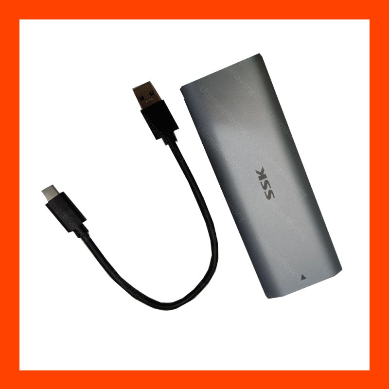 SSK HE-C370 SSD กล่อง M.2 NVNE SATA SSD enclosure USB 3.1 Gen 2 10Gbps 2242/2260/2280