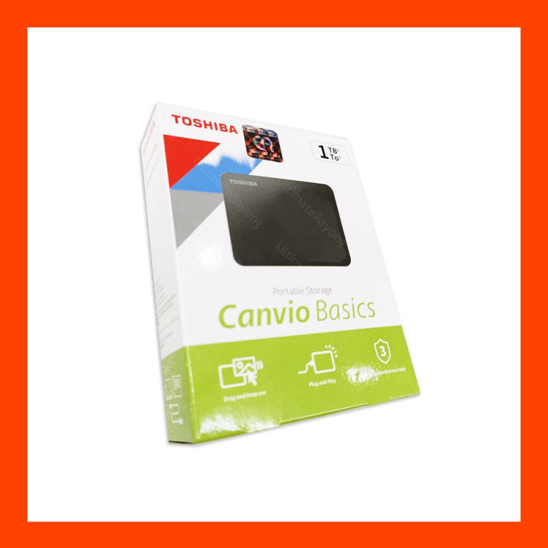 Ext HDD 2.5'' TOSHIBA Canvio Basics A3 Black 1TB 