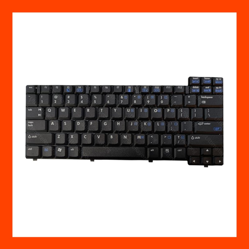Keyboard HP Compaq NC6120 Series Black US แป้นอังกฤษ ฟรีสติกเกอร์ ไทย-อังกฤษ