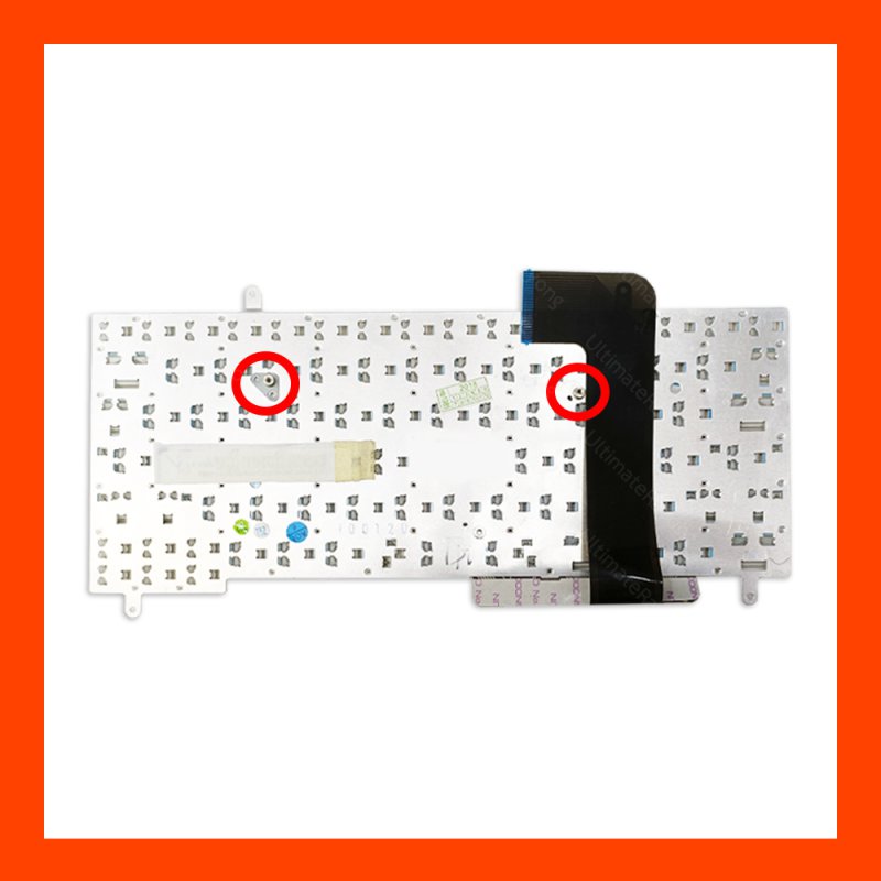 Keyboard Samsung N210 White US แป้นอังกฤษ ฟรีสติกเกอร์ ไทย-อังกฤษ