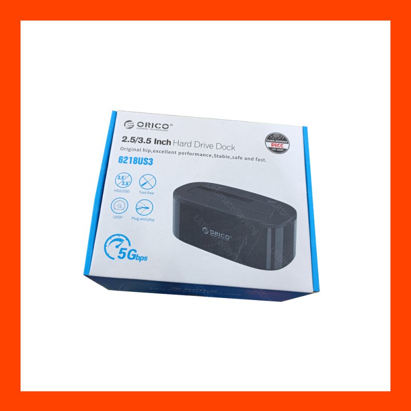 Docking 2.5/3.5 SATA 1Bay ORICO 6218 US-3