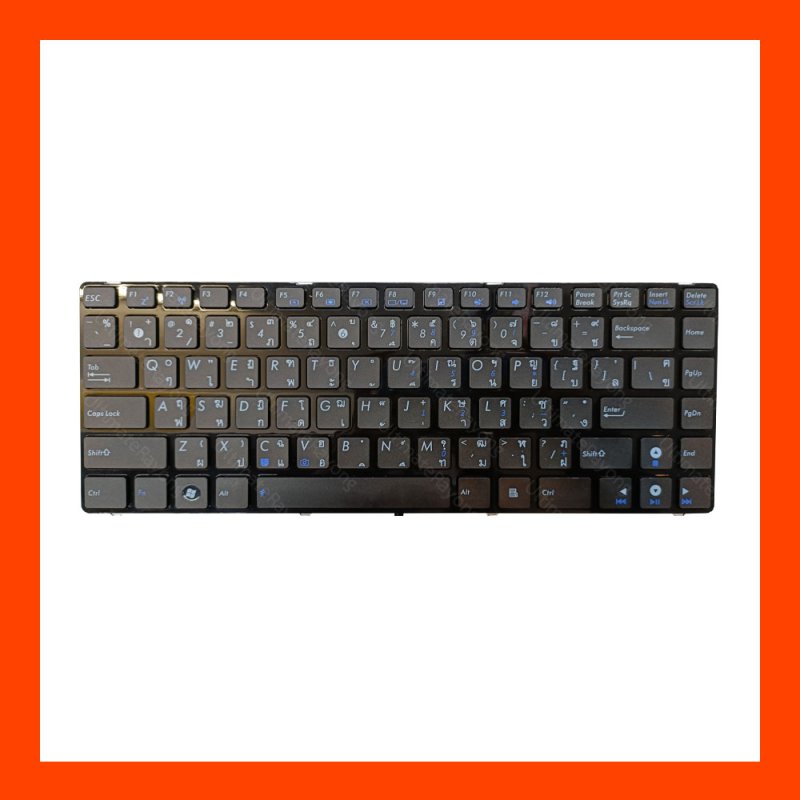 Keyboard Asus A43S K43S Black TH (แพรโค้ง)