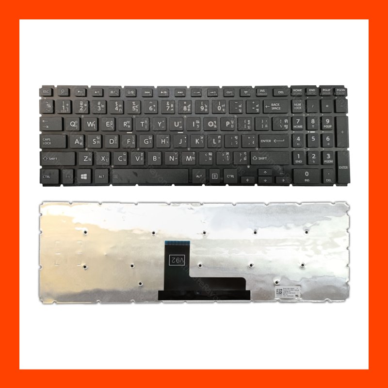 Keyboard Toshiba Satellite  L50-B L55-B Black Thai