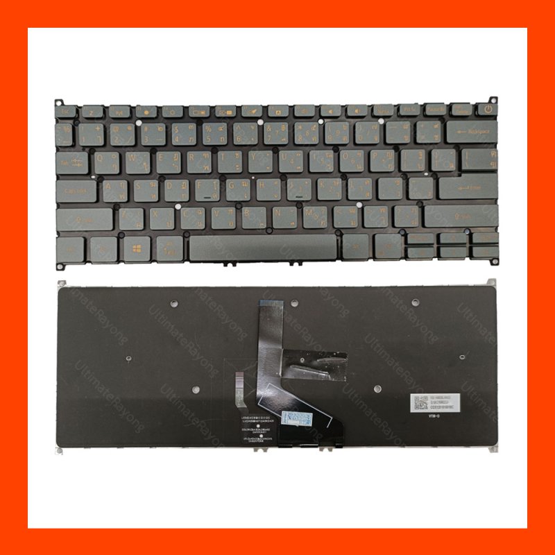 Keyboard Acer (LED)(Gold)SF514-54,SF315-57,SF514-52,Swift5,Swift3 TH