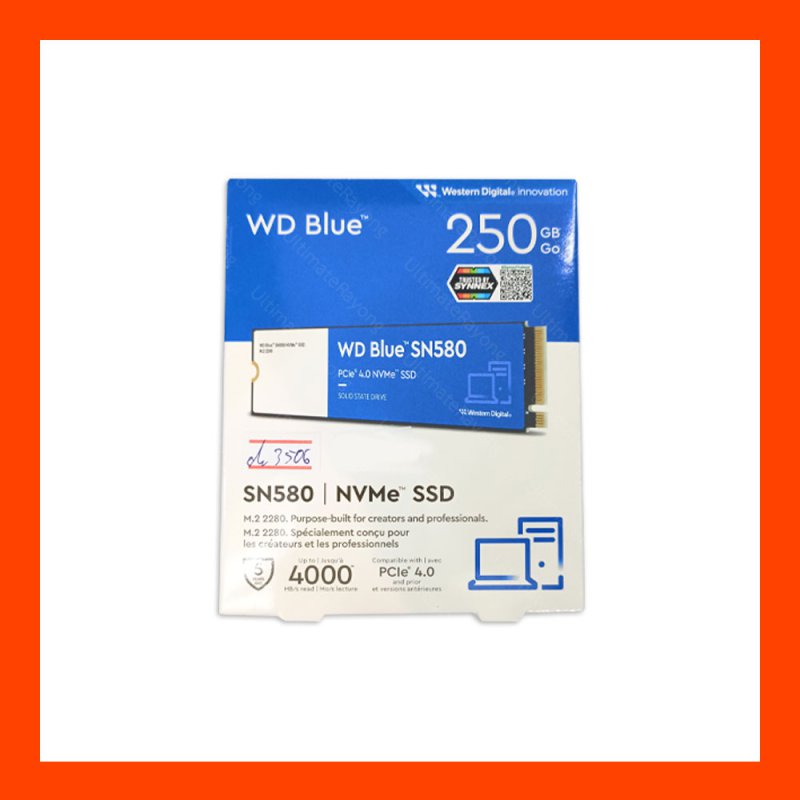 SSD M.2 NVMe WD Blue SN580 250GB