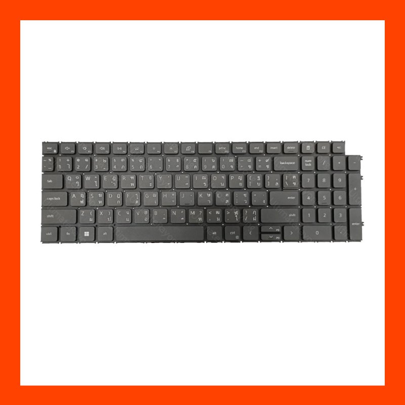 Keyboard คีย์บอร์ด Dell (LED) 3511,3515,15-5510,5515,7510,7610 TH