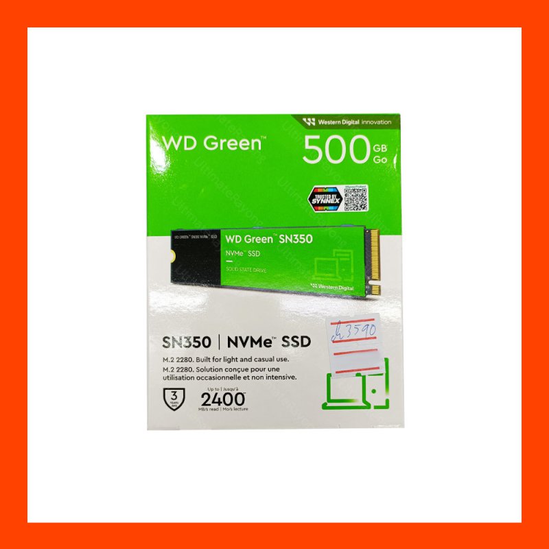 SSD M.2 NVMe SN350 WD Green 500GB