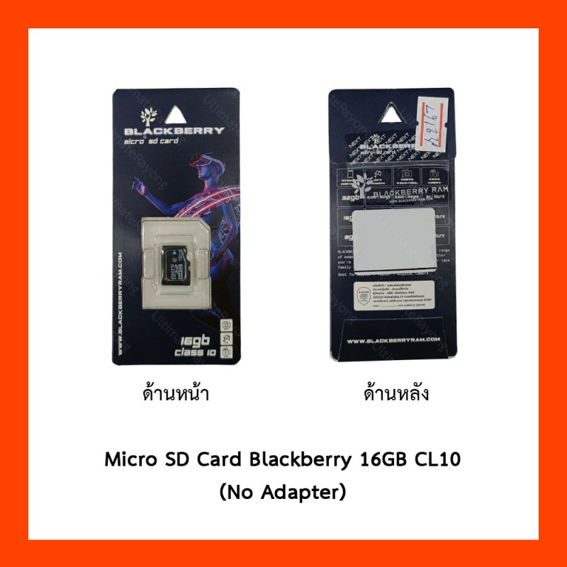 Micro SD Card Blackberry 16GB CL10 (No Adapter)