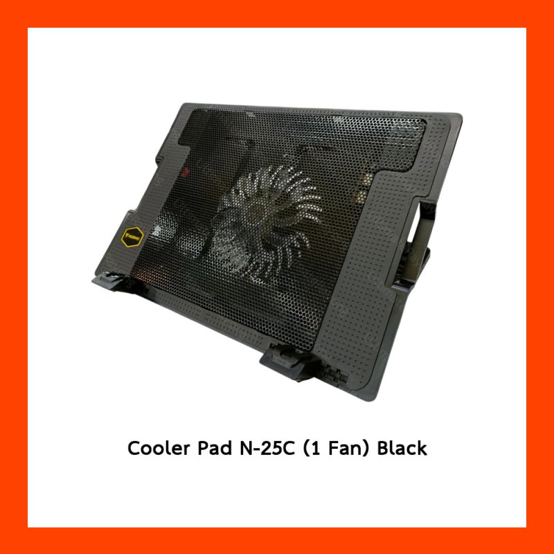 Cooler Pad N-25C (1 Fan) Black 