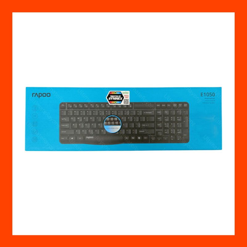 USB Wireless Keyboard RAPOO (KB-E1050-BK) Black