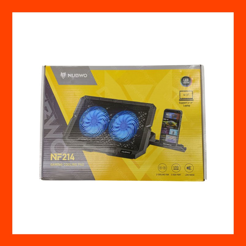 Cooler Pad (2 Fan) NUBWO NF214 Black