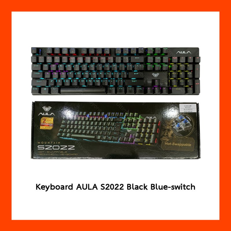 Keyboard AULA S2022 Black Blue-switch