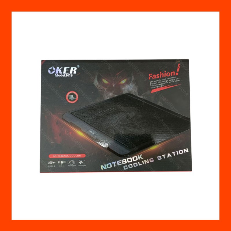 Cooler Pad M19 (1 Fan) Black 