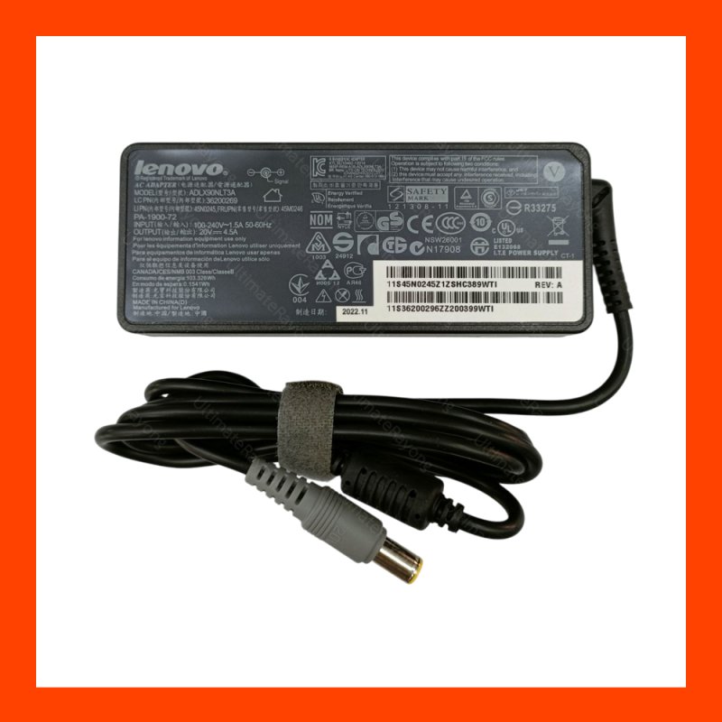Adapter Lenovo  20.0V 4.5A 90W (7.9*5.4)