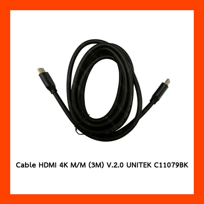 Cable HDMI 4K M/M (3M) V.2.0 UNITEK C11079BK