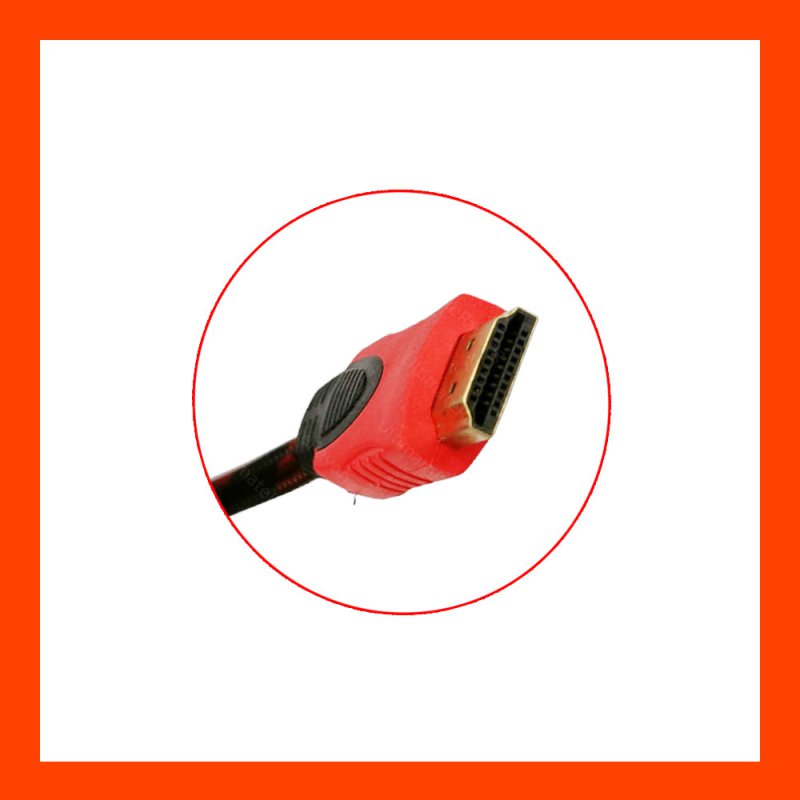 Cable HDMI M/M (3M) V1.4 สายถักแดง GLINK GLINK09