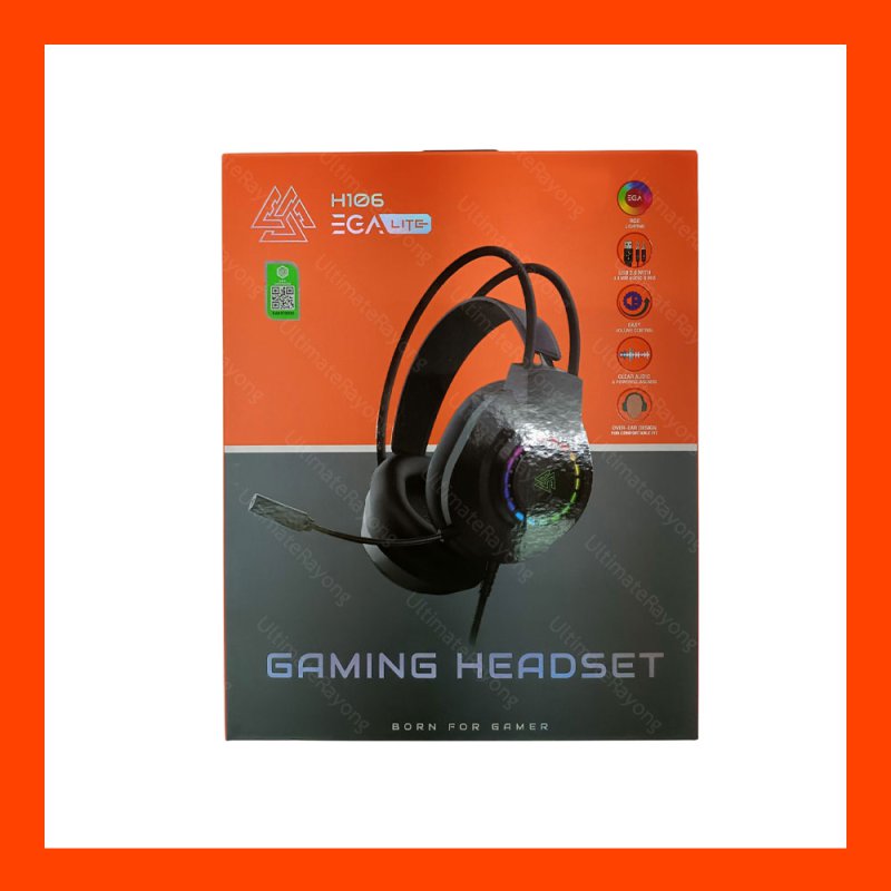  Headset EGA LITE H106 Black