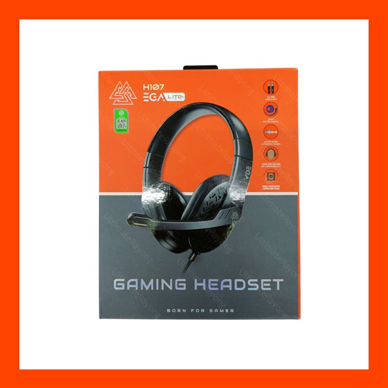  Headset EGA LITE H107 Black