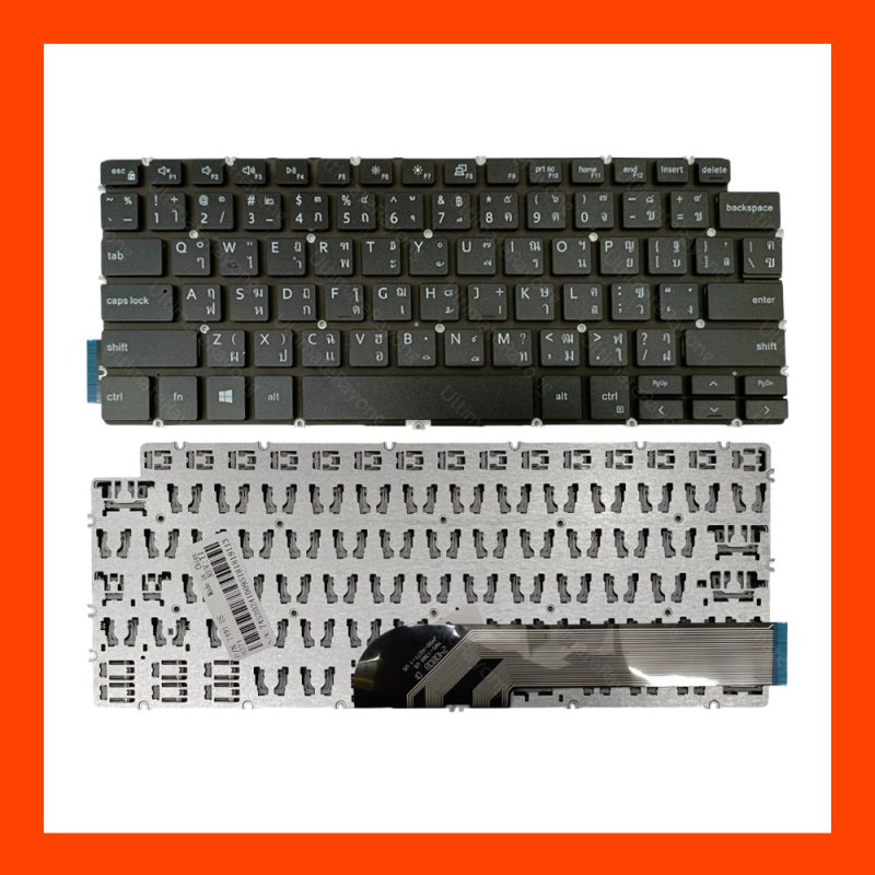 Keyboard คีย์บอร์ด,(Black)Dell5390,5391,7391,14- 5490,5491,7491,5498,7490,5493