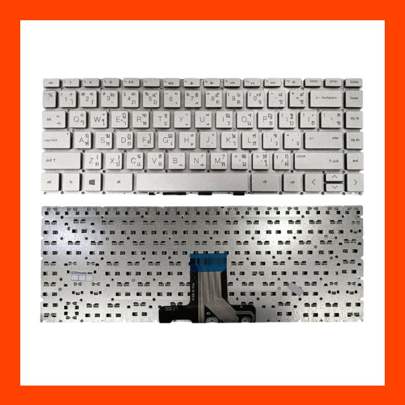 Keyboard HP14-CF,14S-CF,14-DF,14-MA,14-CK,14-DK,X360 (Silver) TH