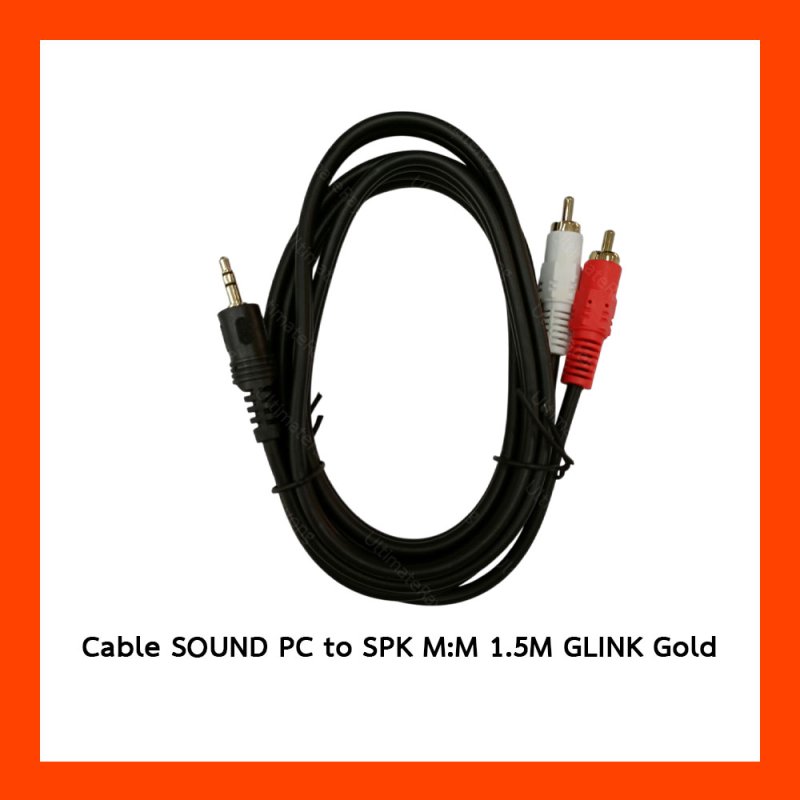 Cable SOUND PC to SPK M:M 1.5M GLINK Gold