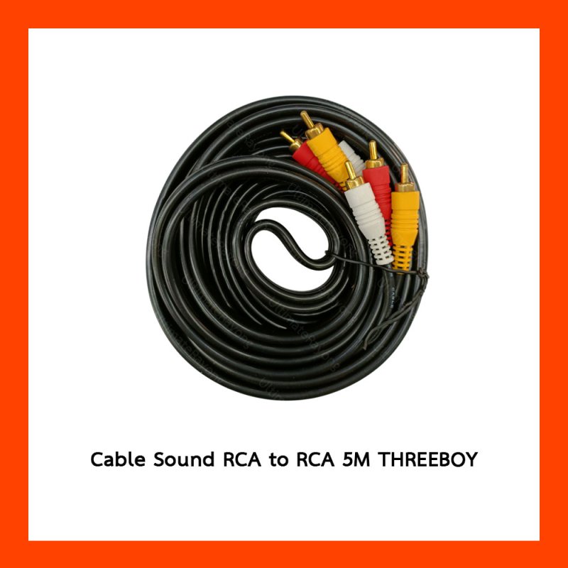Cable Sound RCA to RCA 5M THREEBOY
