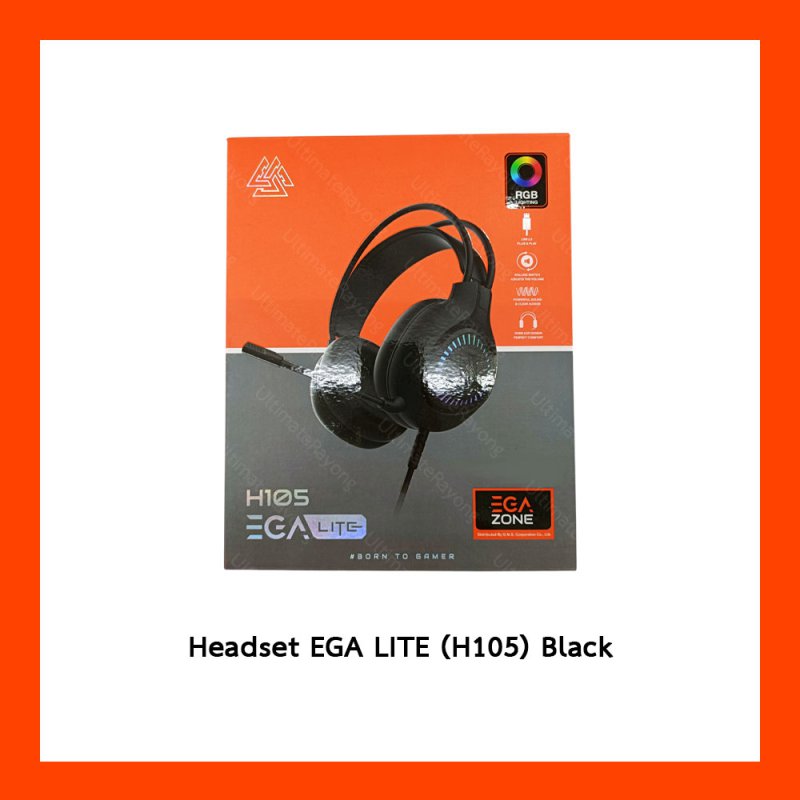Headset EGA LITE H105 (Black)