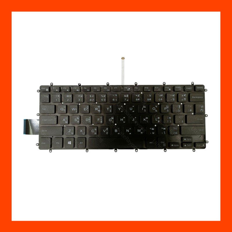 Keyboard Dell Inspiron 13 5368 Black TH คีบอร์ดโน๊ตบุ๊ค (LED)